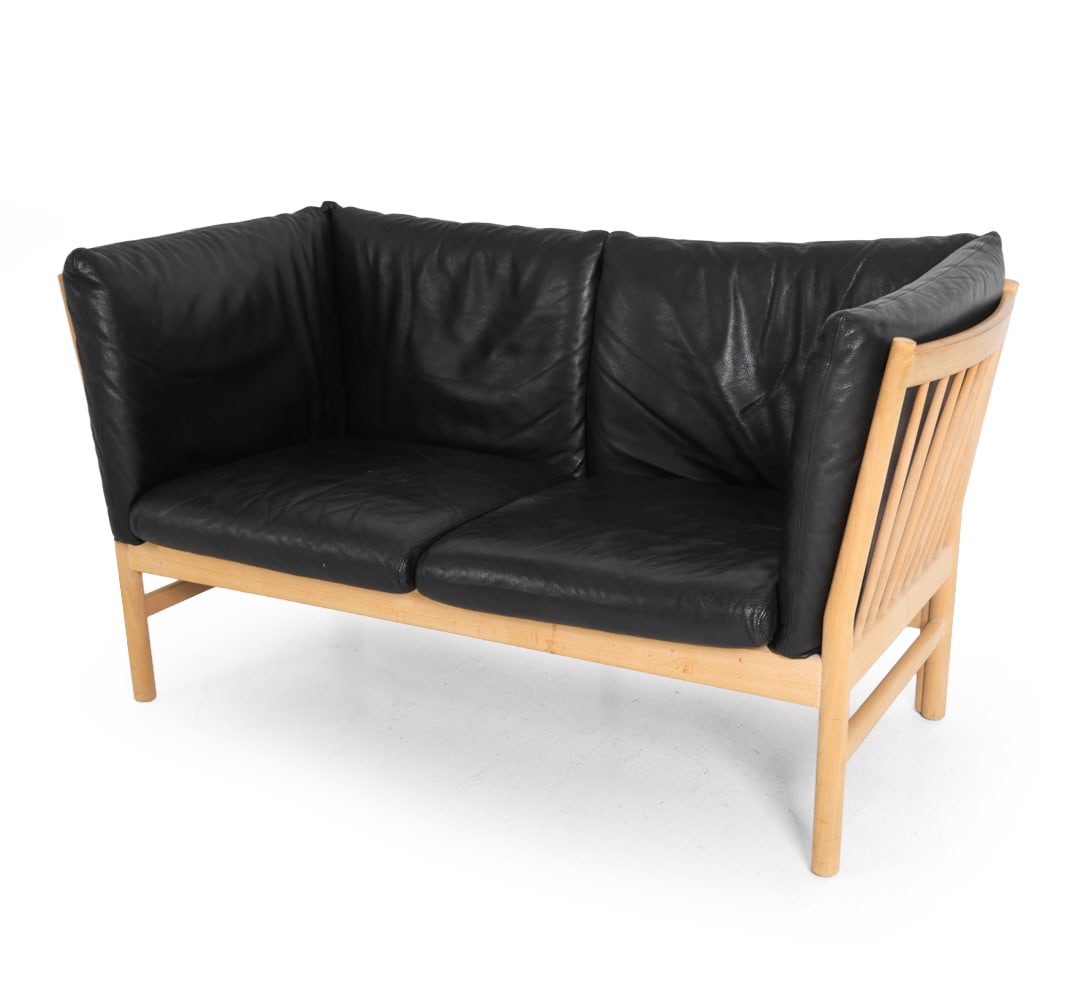 OKAMURA & MARQUARDSEN DANISH LEATHER LOVESEAT (1 of 13)