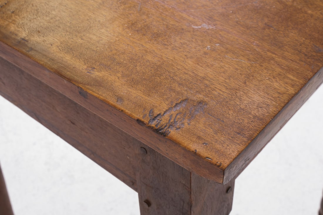 SHERATON STYLE MAPLE SIDE TABLE - 13