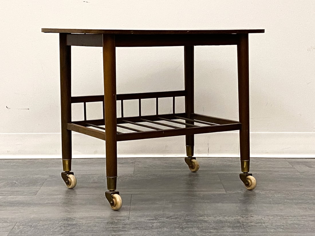 SCANDINAVIAN BEECH SIDE TABLE - 2