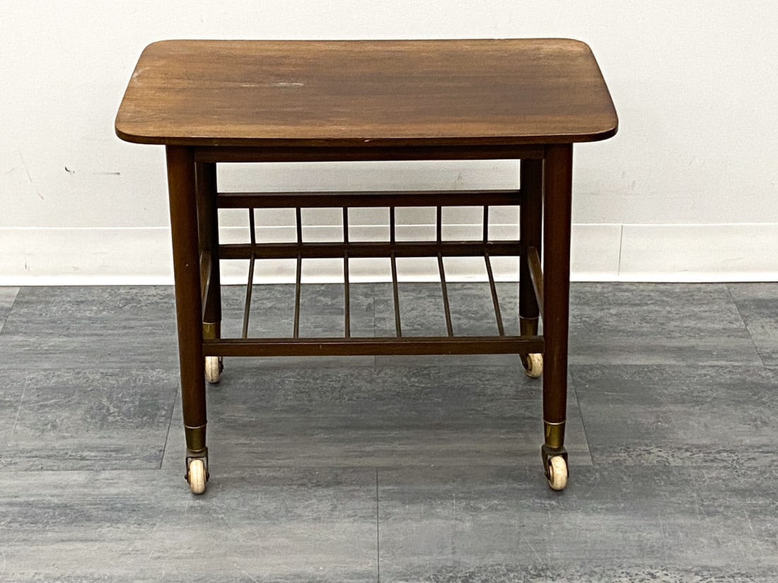 SCANDINAVIAN BEECH SIDE TABLE - 3