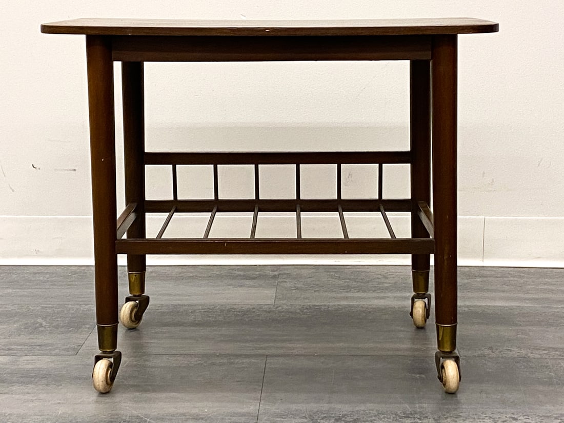 SCANDINAVIAN BEECH SIDE TABLE - 7