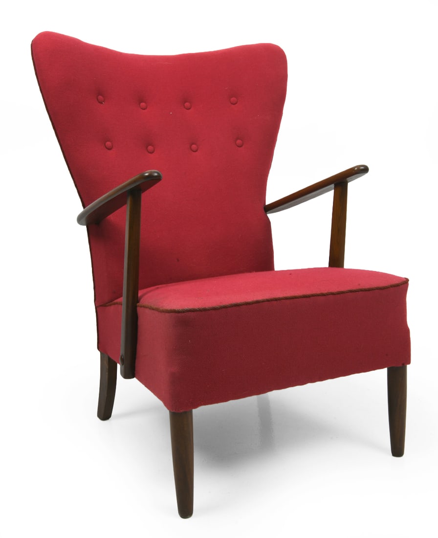 STYLE OF MADSEN & SCHUBELL DANISH LOUNGE CHAIR (1 of 14)