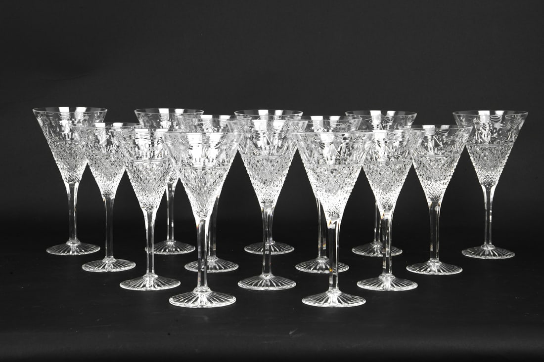 STUART CRYSTAL WINE STEMWARE GROUPING (1 of 11)
