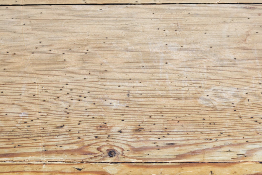 ANTIQUE RUSTIC PINE DESK - 17