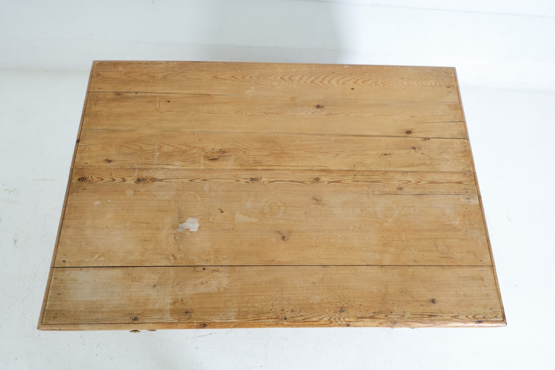 ANTIQUE RUSTIC PINE DESK - 6