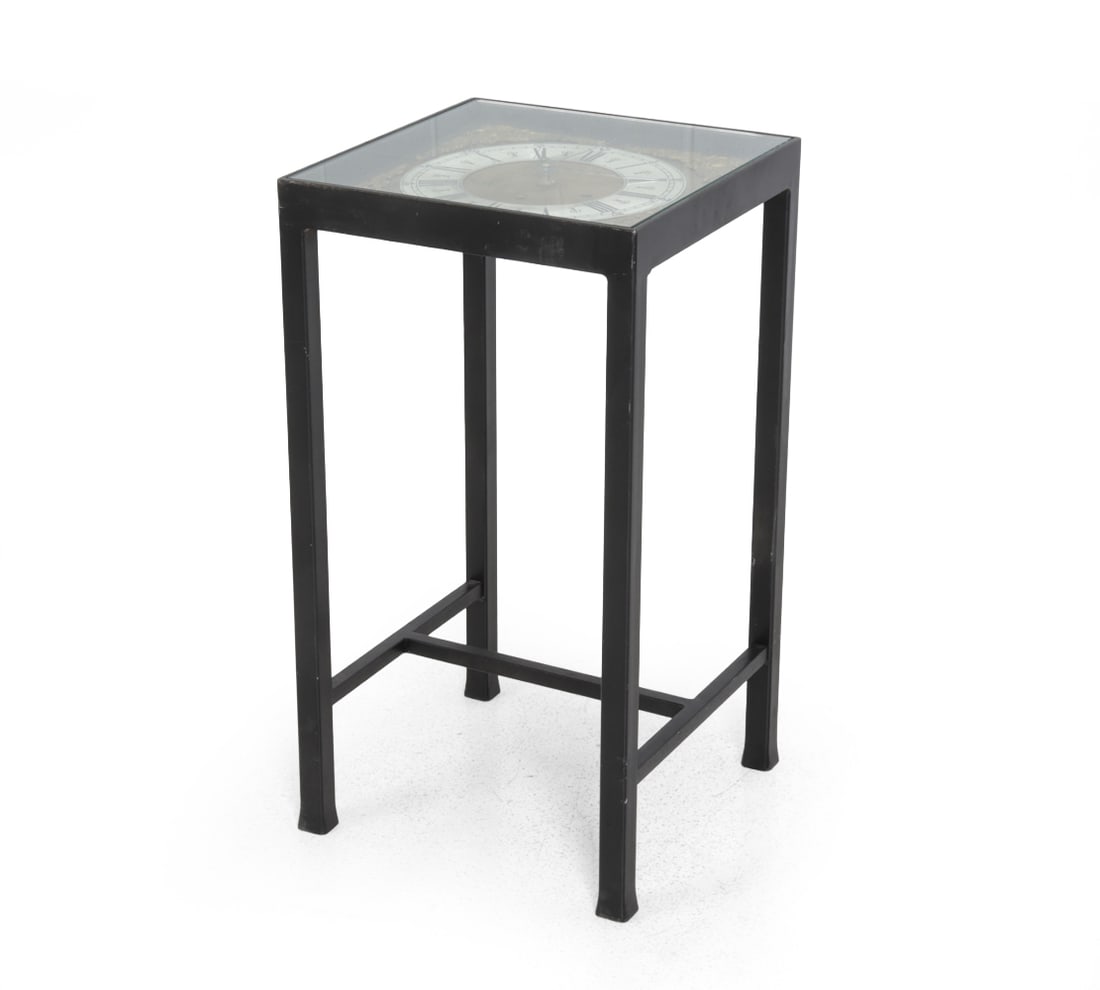 WEST GERMAN CLOCK FACE SIDE TABLE - 2