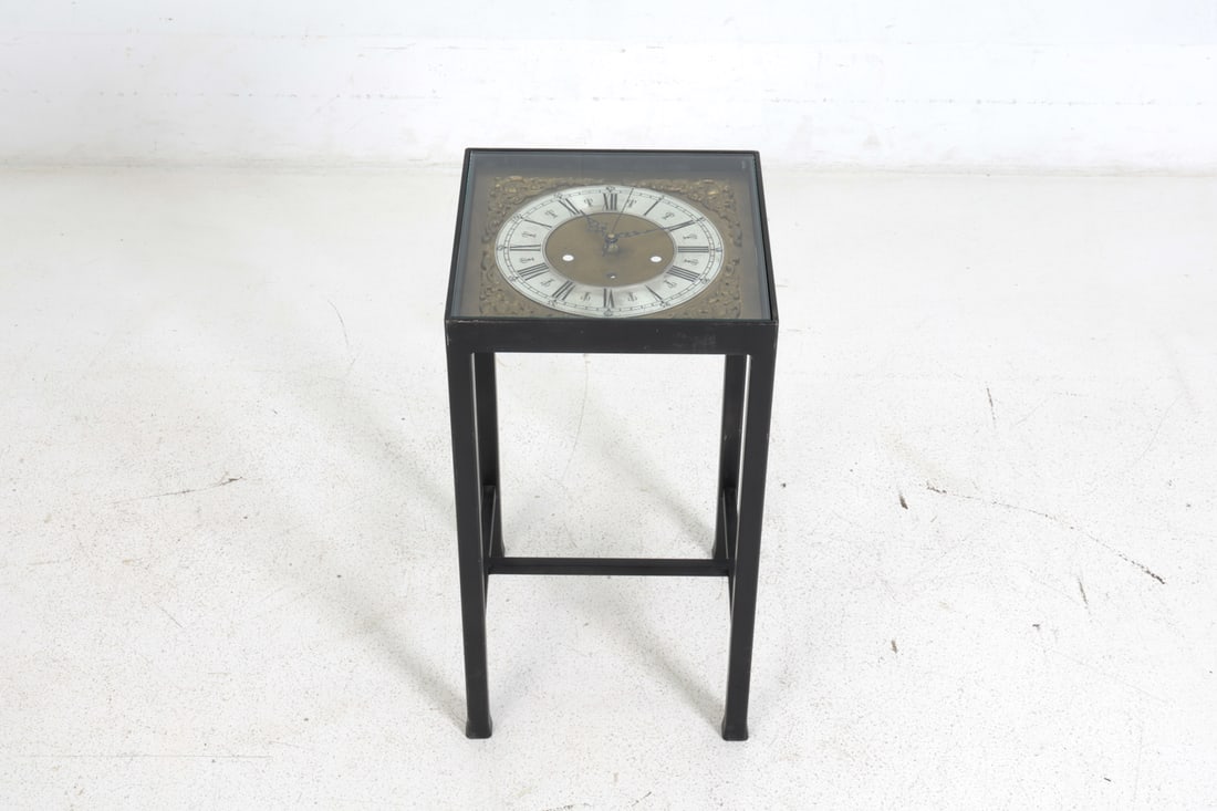 WEST GERMAN CLOCK FACE SIDE TABLE - 3
