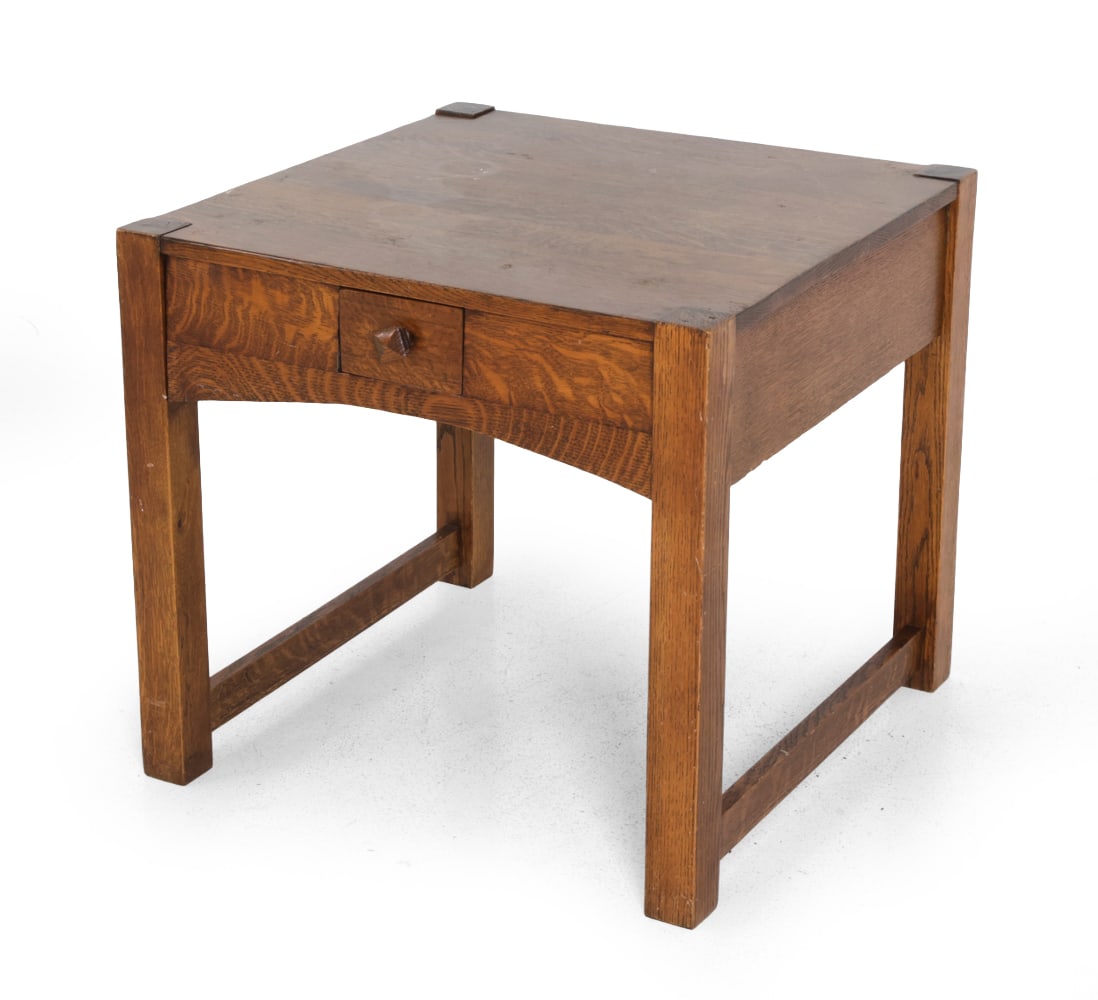 ARTS & CRAFTS MISSION OAK SIDE TABLE (1 of 16)
