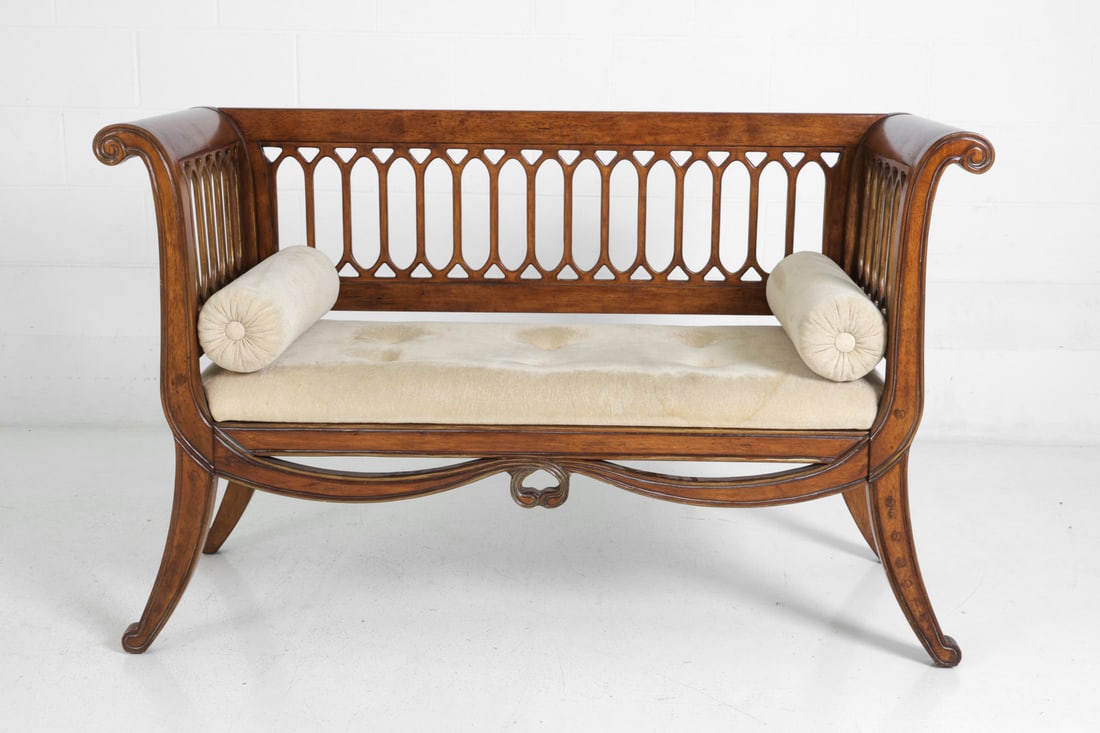 ADAMS STYLE CHERRY SETTEE SOFA - 5