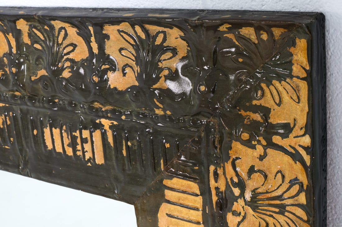 TIN PANEL FRAME WALL MIRROR - 3