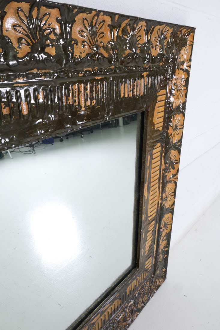 TIN PANEL FRAME WALL MIRROR - 7