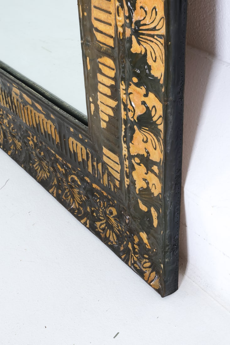 TIN PANEL FRAME WALL MIRROR - 8