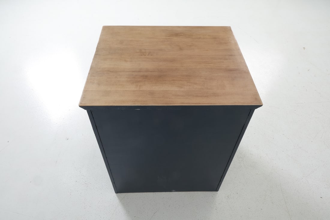 PAINTED PINE NIGHTSTAND SIDE TABLE - 12