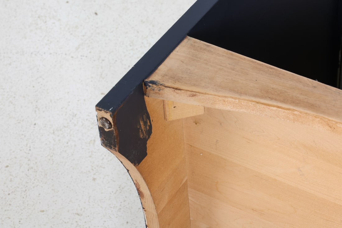 PAINTED PINE NIGHTSTAND SIDE TABLE - 14