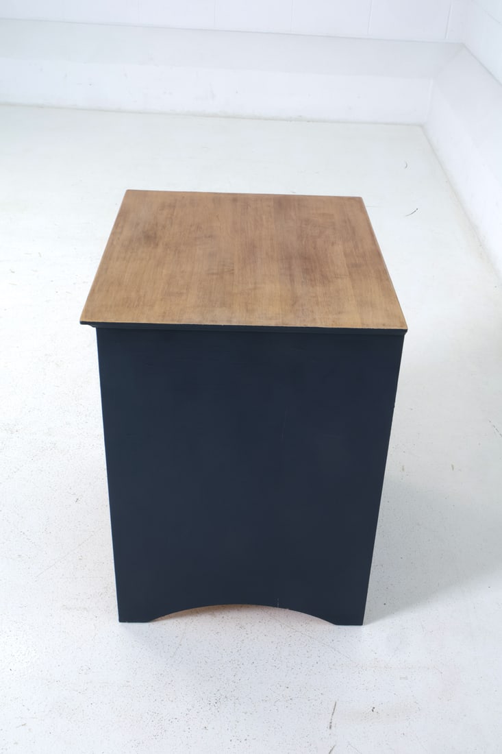 PAINTED PINE NIGHTSTAND SIDE TABLE - 5