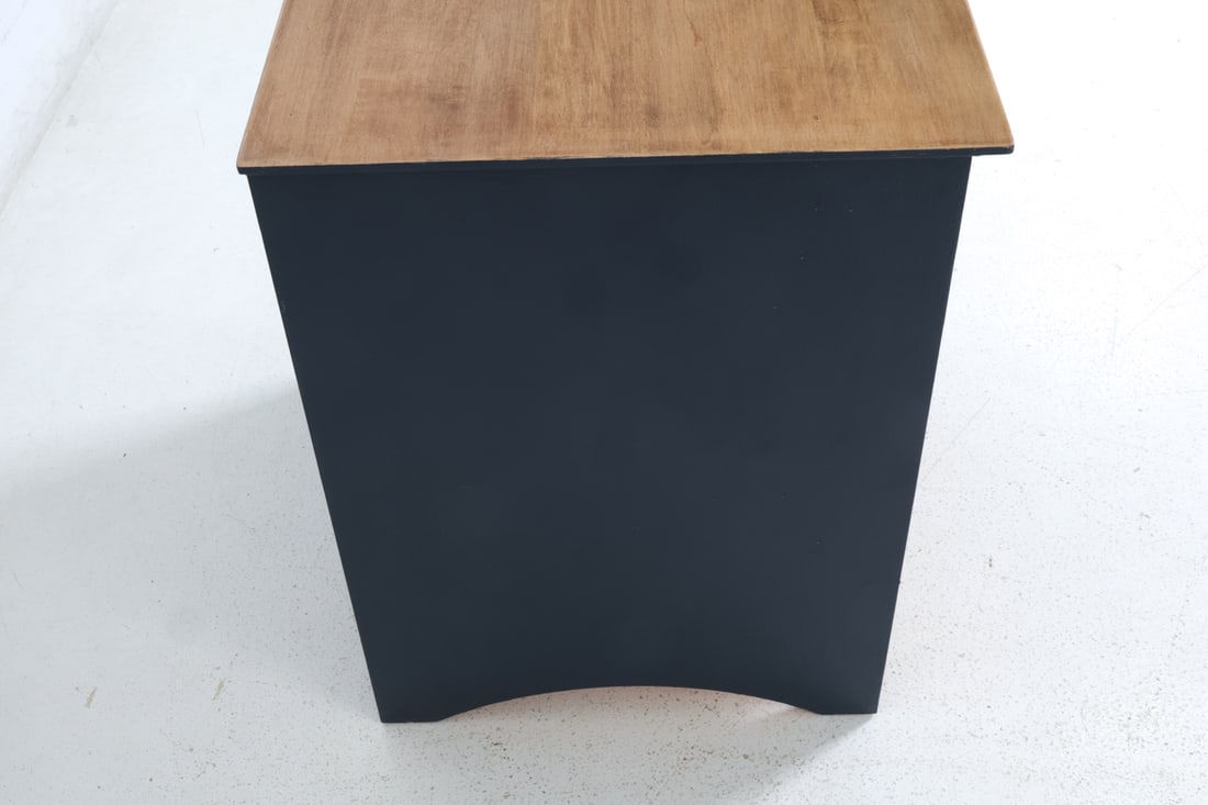 PAINTED PINE NIGHTSTAND SIDE TABLE - 7