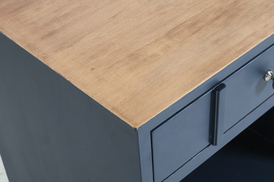 PAINTED PINE NIGHTSTAND SIDE TABLE - 8