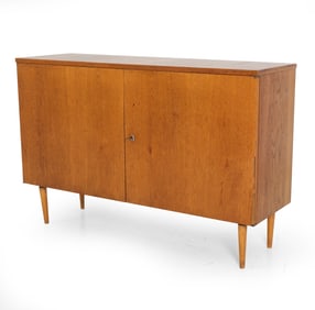 UP ZAVODY CZECH OAK CABINET C. 1960S