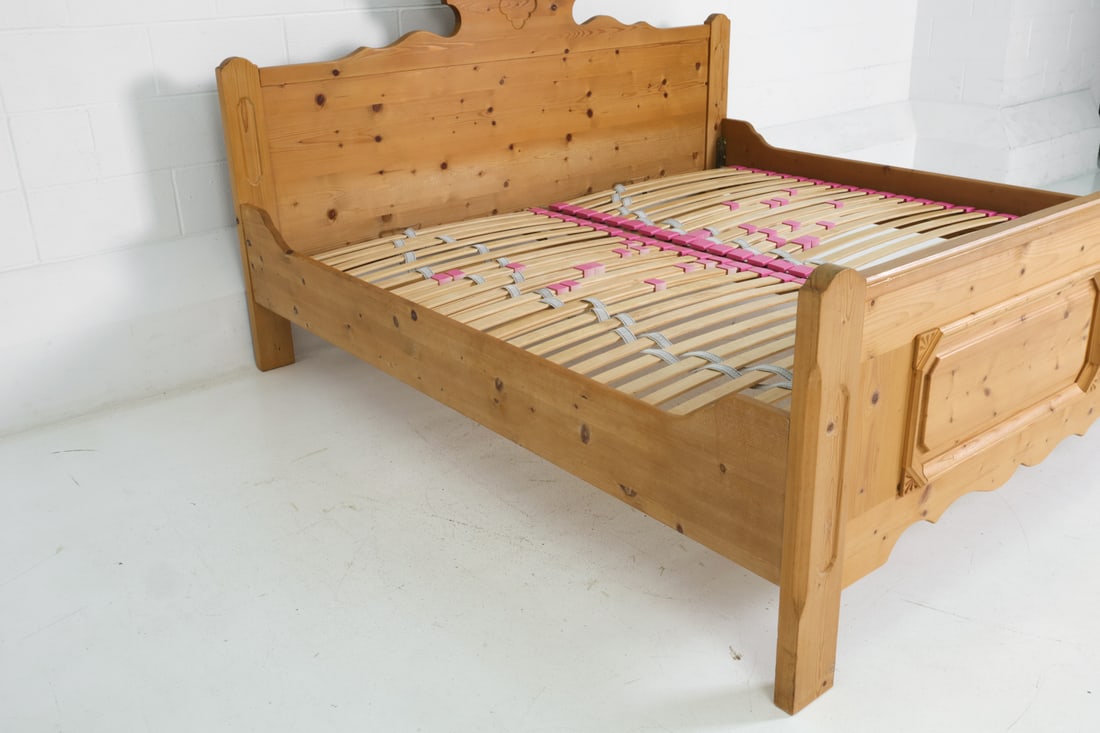 VOGLAUER AUSTRIAN PINE KING BED FRAME - 10