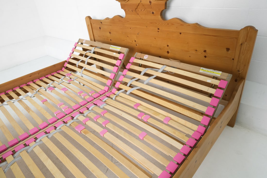 VOGLAUER AUSTRIAN PINE KING BED FRAME - 12