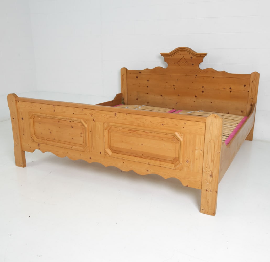 VOGLAUER AUSTRIAN PINE KING BED FRAME - 2