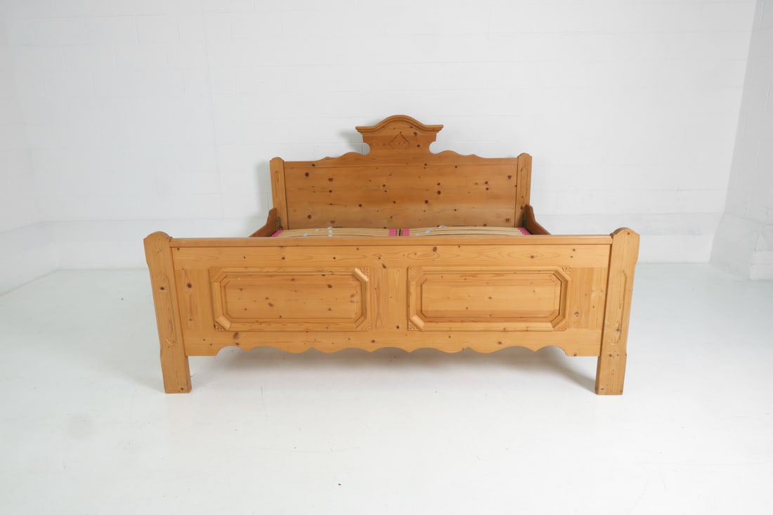 VOGLAUER AUSTRIAN PINE KING BED FRAME - 3