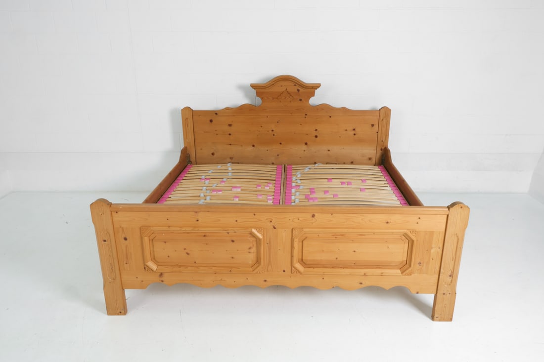 VOGLAUER AUSTRIAN PINE KING BED FRAME - 4