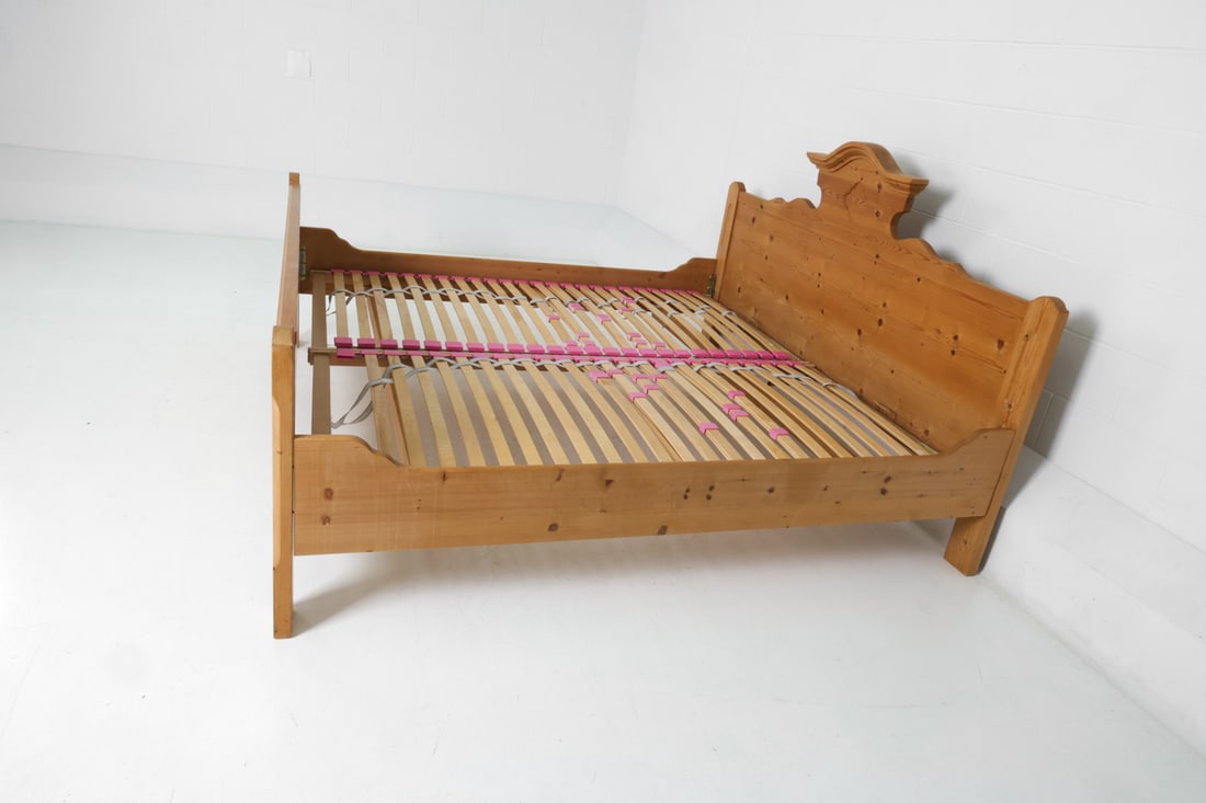 VOGLAUER AUSTRIAN PINE KING BED FRAME - 5