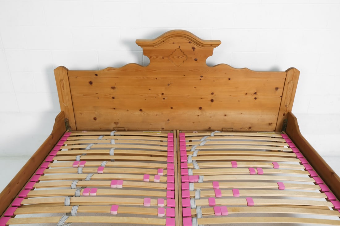 VOGLAUER AUSTRIAN PINE KING BED FRAME - 6