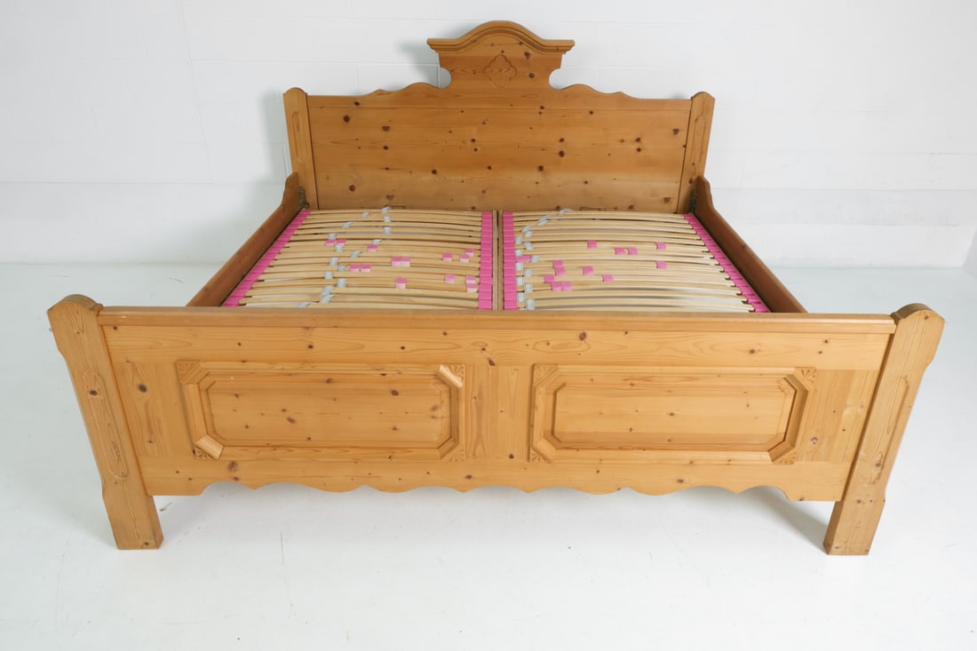 VOGLAUER AUSTRIAN PINE KING BED FRAME - 9