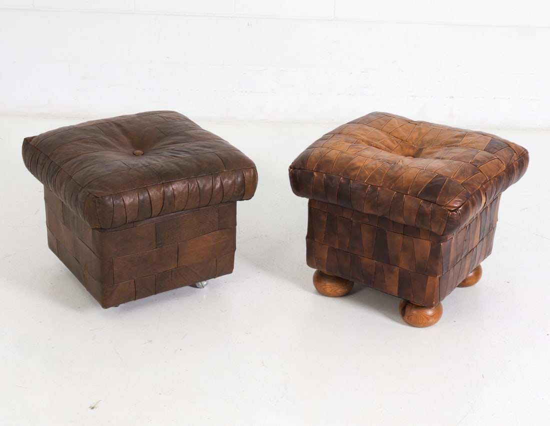 DE SEDE STYLE PATCHWORK LEATHER BENCHES - 2