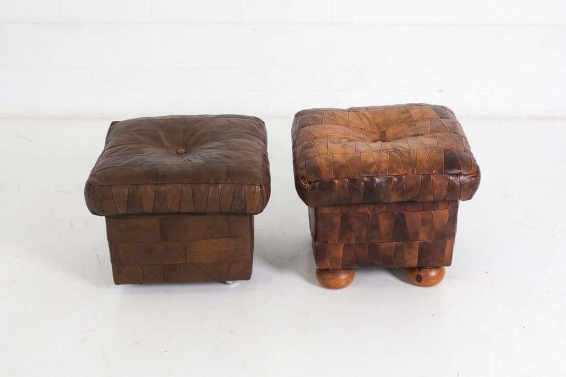DE SEDE STYLE PATCHWORK LEATHER BENCHES - 4