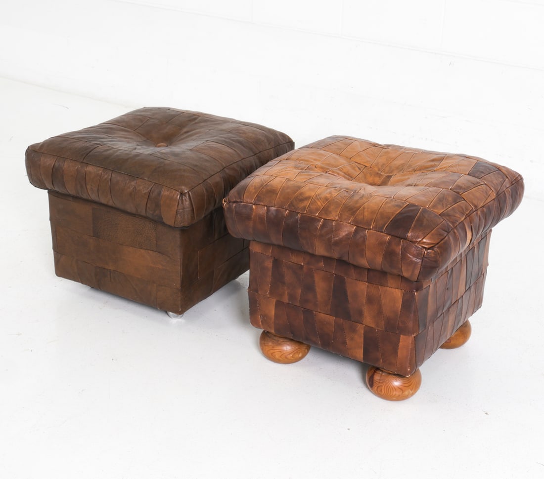 DE SEDE STYLE PATCHWORK LEATHER BENCHES - 5