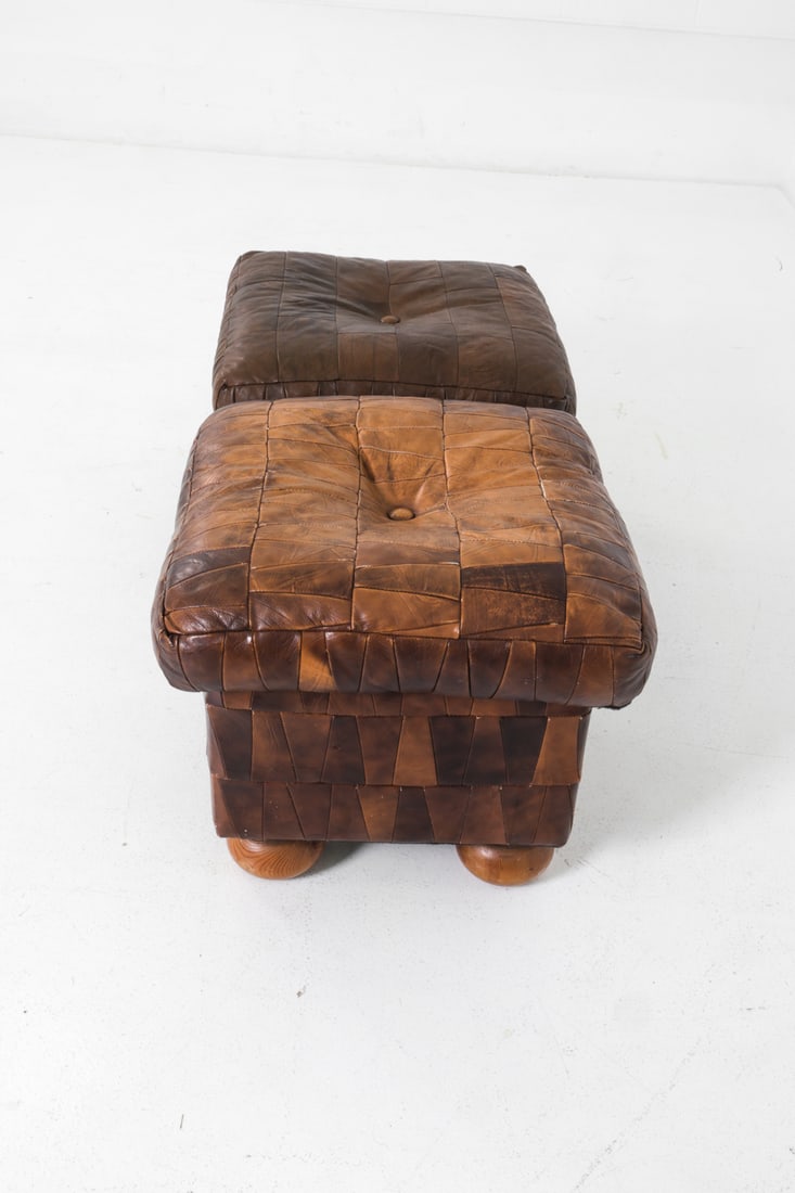 DE SEDE STYLE PATCHWORK LEATHER BENCHES - 6