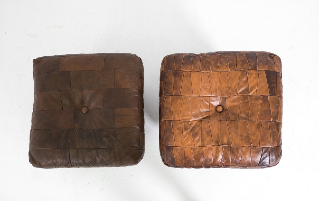 DE SEDE STYLE PATCHWORK LEATHER BENCHES - 7