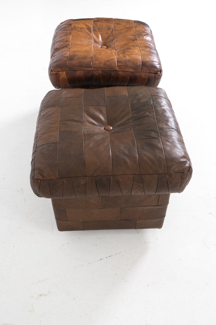 DE SEDE STYLE PATCHWORK LEATHER BENCHES - 8