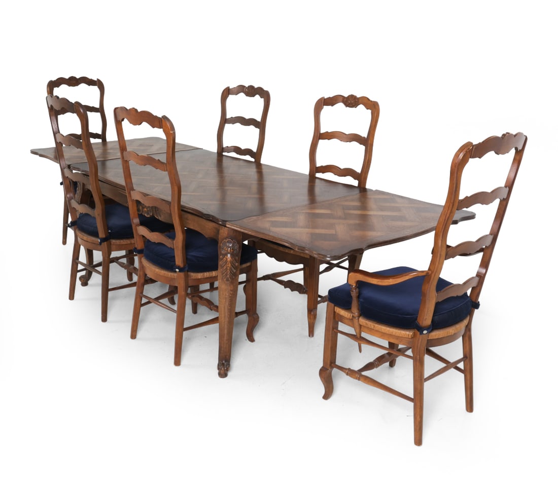 (6) FRENCH PROVINCIAL-STYLE CHAIRS & TABLE (1 of 20)