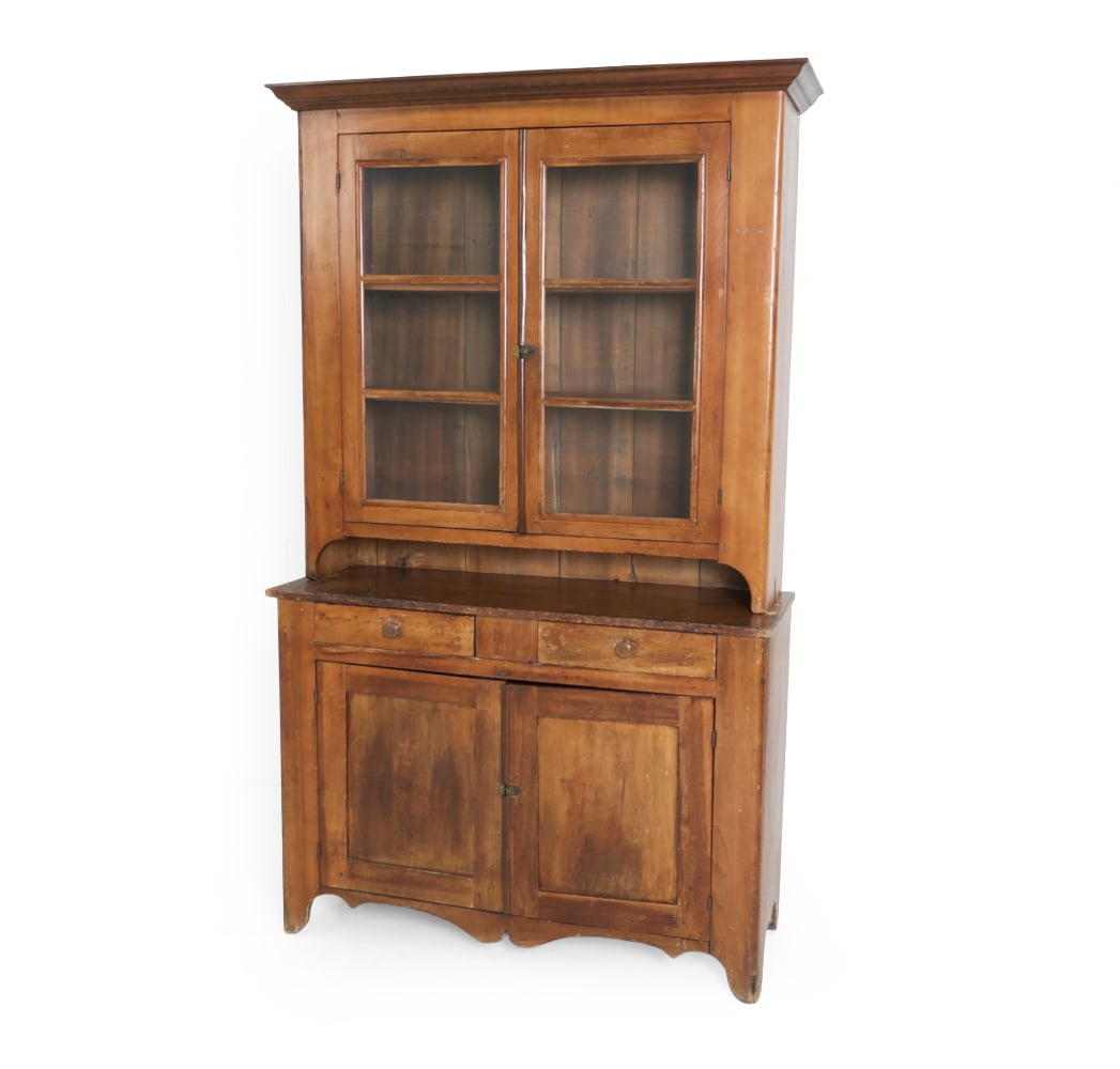 ANTIQUE PINE HUTCH CABINET (1 of 19)
