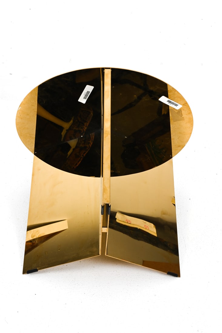 HAY "SPLIT TABLE" GOLD SIDE TABLE - 10