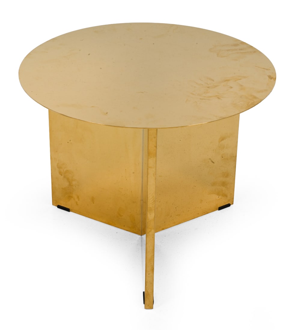 HAY "SPLIT TABLE" GOLD SIDE TABLE (1 of 12)