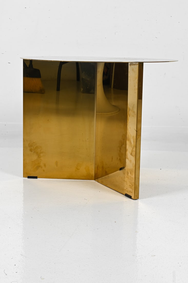 HAY "SPLIT TABLE" GOLD SIDE TABLE - 3