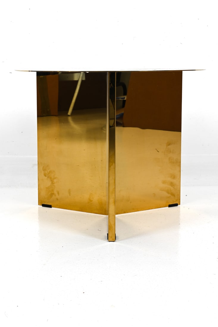 HAY "SPLIT TABLE" GOLD SIDE TABLE - 4