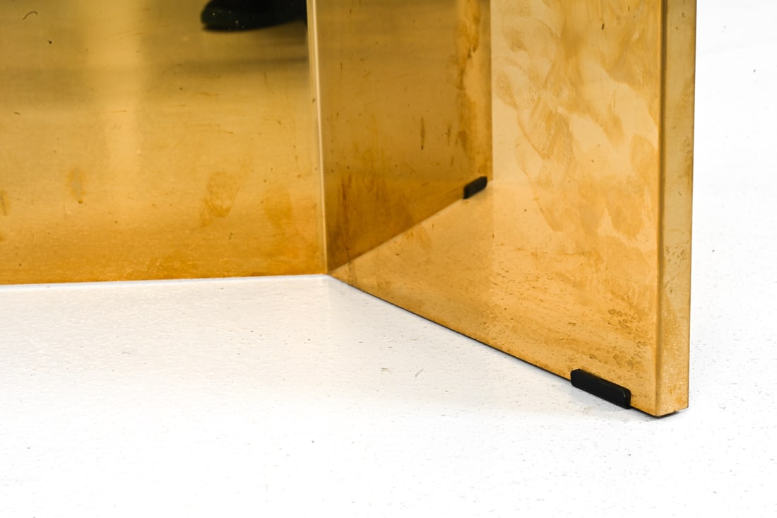 HAY "SPLIT TABLE" GOLD SIDE TABLE - 5