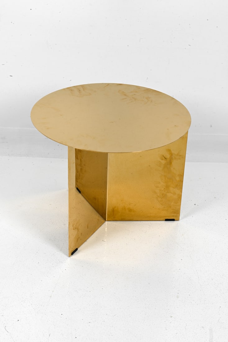 HAY "SPLIT TABLE" GOLD SIDE TABLE - 7
