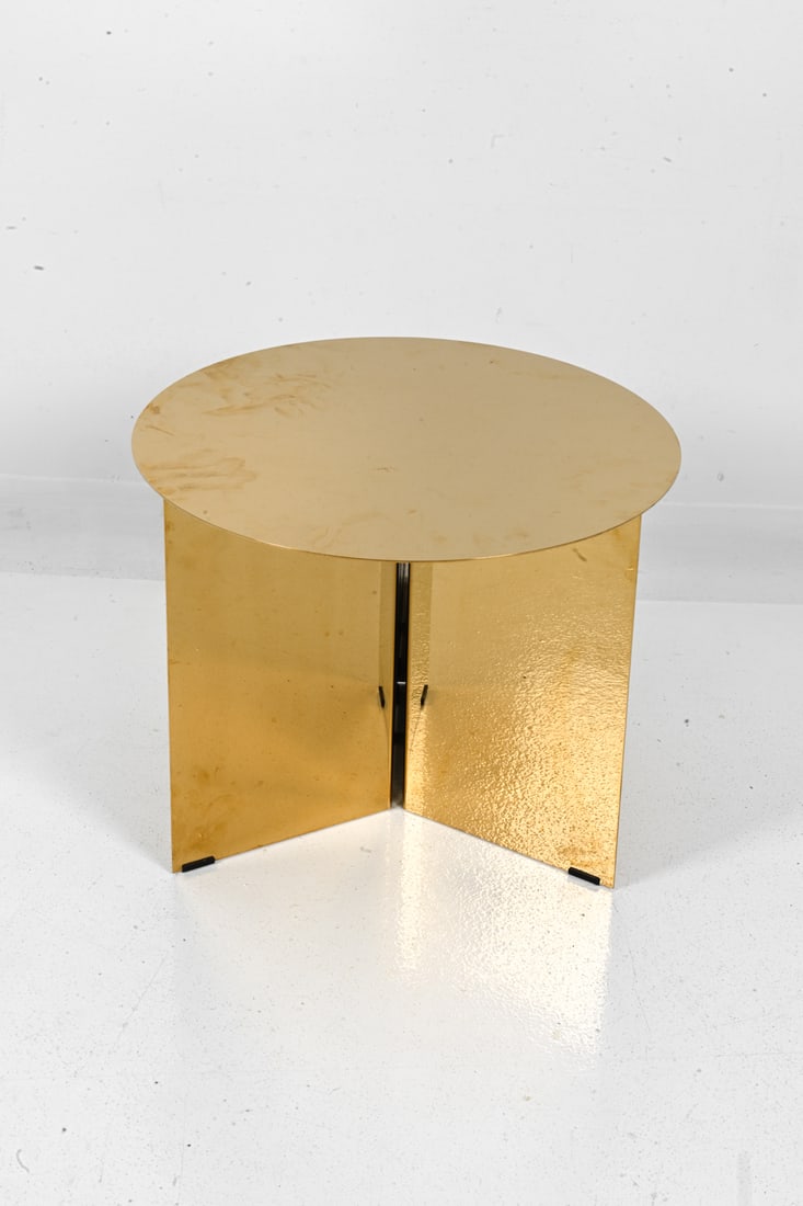 HAY "SPLIT TABLE" GOLD SIDE TABLE - 8