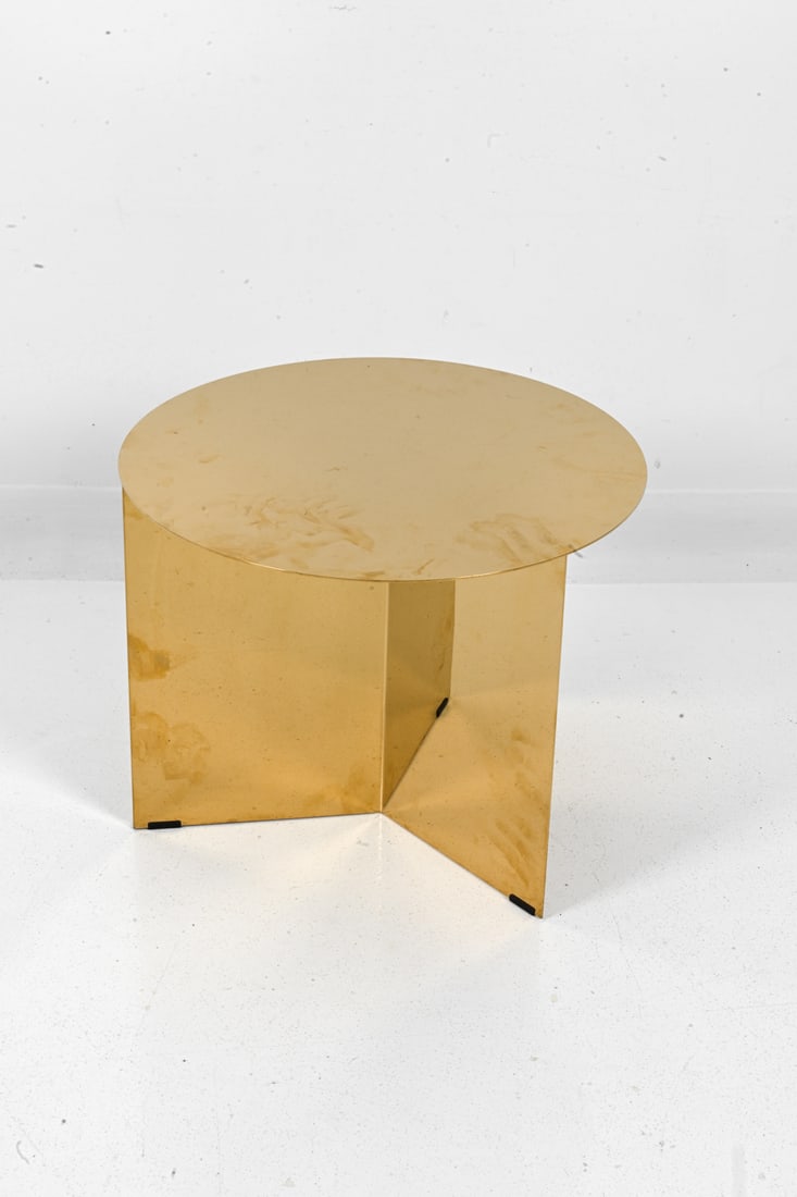 HAY "SPLIT TABLE" GOLD SIDE TABLE - 9