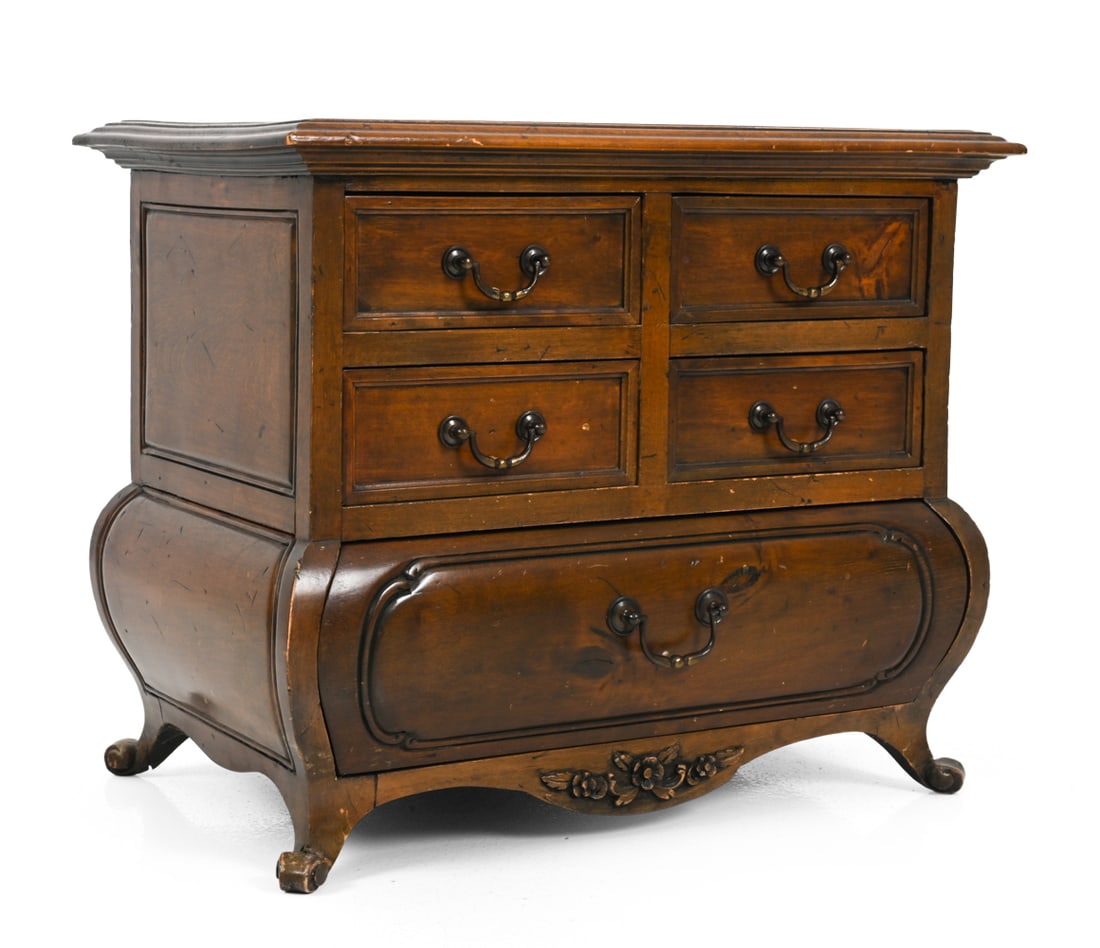 ANTIQUE MAHOGANY MINIATURE BOMBAY CHEST (1 of 15)