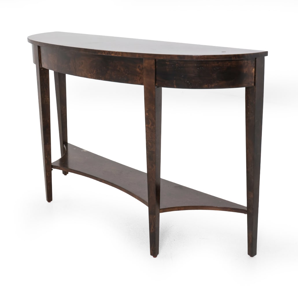 BUTLER SPECIALITY "ASTOR" BURL CONSOLE TABLE (1 of 14)