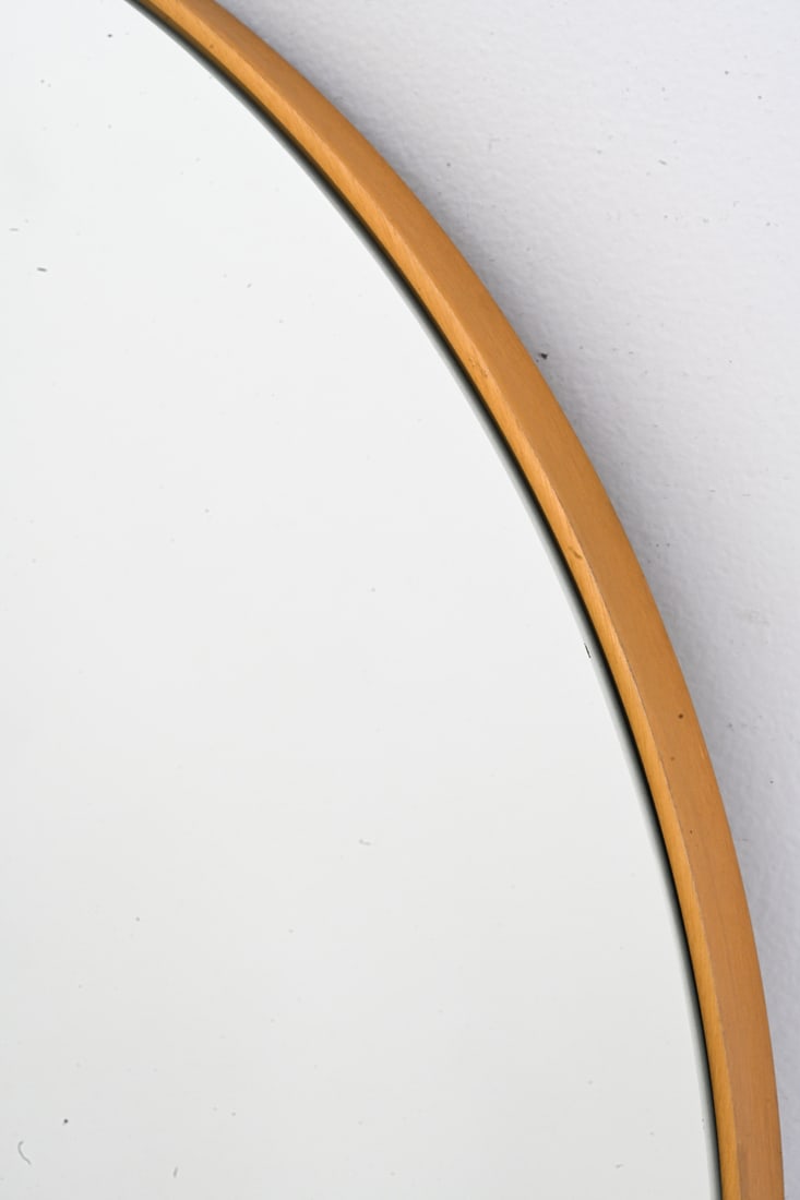 BRASS FRAME ROUND MIRROR - 3