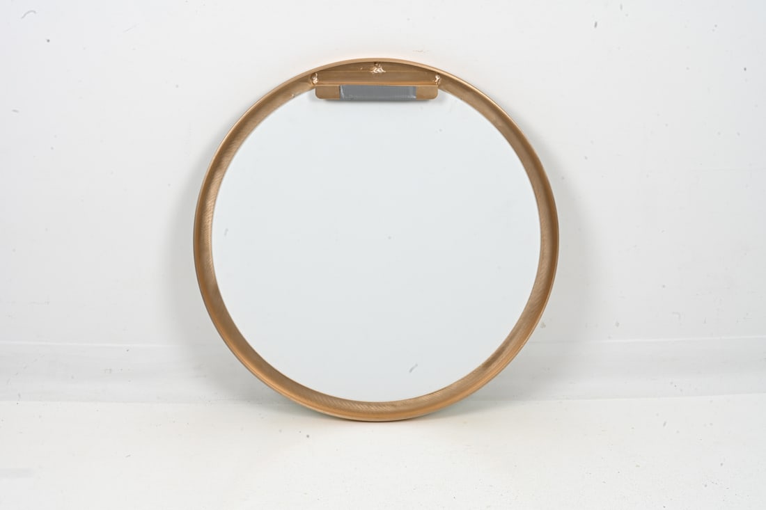 BRASS FRAME ROUND MIRROR - 5